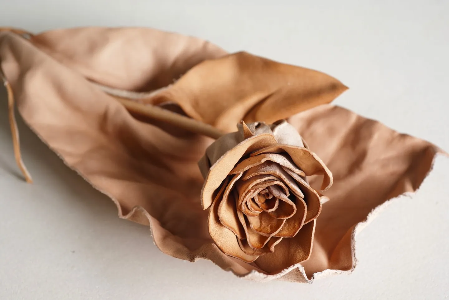 leather rose.